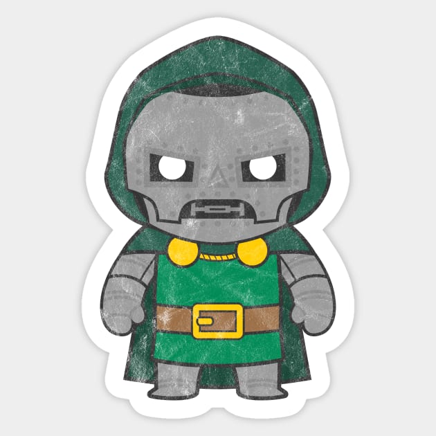 Kawaii Doctor Doom Sticker by gabradoodle